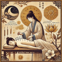 an ancient chinese drawing depicting Unlocking the Healing benefits of Acupuncture